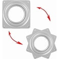 thumbnail image 2 of Ball Bearing Swivel Plate, Swivel Plate, Swivel Base, 360 Rotating Plate, Square Metal Swivel, Swivel Boat Stool Bar, Swivel Stool Seat Plate, 4 inch, 2 of 4