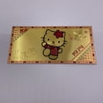 thumbnail image 3 of 5 diseños de dibujos animados japoneses Hello kitty billetes de plástico dorado tarjetas de Anime para regalos de cumpleaños y Navidad de niñas pequeñas, 3 of 4