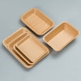 thumbnail image 5 of Plato desechable Plato de barbacoa Plato de cena Plato de papel Plato comercial Papel Kraft Bandeja rectangular Vajilla Caja de fiesta, 5 of 5