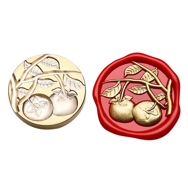 Serie de Año Nuevo chino Cabeza de cobre Cabeza de cera de esmalte en relieve 3D para tarjeta de boda Hugtrwg Para estrenar