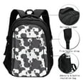thumbnail image 3 of Lafuoo Black And White Sheeps Pattern USB Backpack, Multi-Pocket Laptop Backpack, Unisex Travel Backpack for Office, Work-One Size, 3 of 7