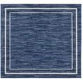 thumbnail image 2 of Nourison Essentials Indoor/Outdoor Navy/Ivory 5' x square Area Rug, (5 Square), 2 of 9