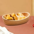 thumbnail image 3 of Baoblaze Wooden Salad Bowl Boat Shaped Fruit Bowl for Food, Fruits, Salad, or Popcorn, 3 of 7