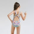 thumbnail image 2 of Children's Swimsuit One-piece Swimsuit Girls Learn To Swim Training Triangle One-piece Swimsuit, 2 of 3
