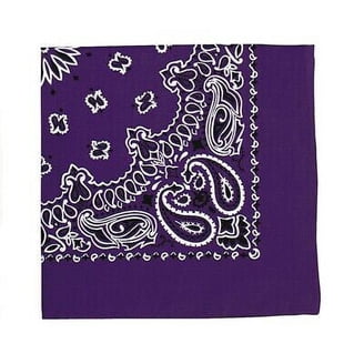 Rothco 2781 22 x 22 in. Trainmen Paisley Bandana, Purple