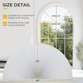 thumbnail image 4 of Arch Window Shade Blackout Half Circle Semicircular Curtain Half Moon Cellular Shades Cordless No Drill Easy Installation Adjustable Blinds, 4 of 8