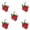 5, variant on Fun Hairpin Realistic Strawberry Fruit Headwear Bunches Hair Barrettes Clip for Lady Girl Teenagers