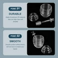 thumbnail image 3 of KAKOWELY 1 Set Syrup Dispenser Honey Pot Transparent Round for Milk Tea Store, 3 of 8