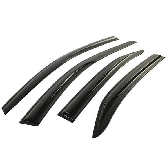 Ikon Motorsports Compatible with 07-11 Toyota Camry MU Style Acrylic Window Vent Visor Deflector Rain Guard 4Pc Set Outside Mount  2007 2008 2009 2010 2011