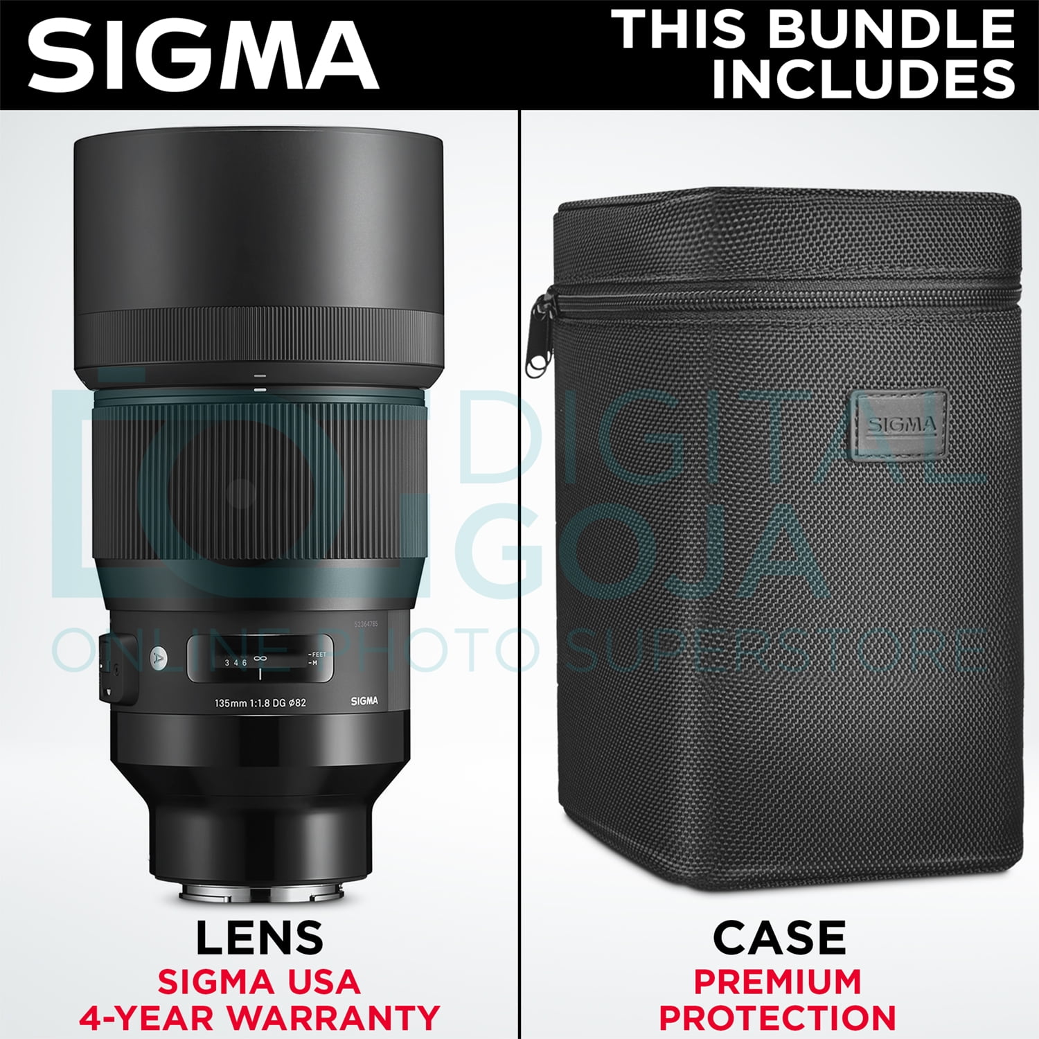 Sigma 135mm f/1.8 DG HSM Art Lens for Sony E Mount Cameras with Altura Photo Advanced Accessory and Travel Bundle 