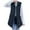 Black, variant on Naughtyhood Women Clearance Fashion Pocket Coat Winter Long Sleeveless Down Cotton Waistcoat Jacket