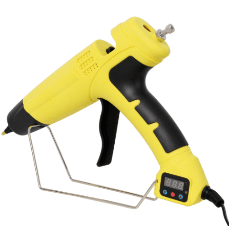 550W Digital Display Glue Gun Adjustable Temp 4 Nozzles 24 Glue Sticks