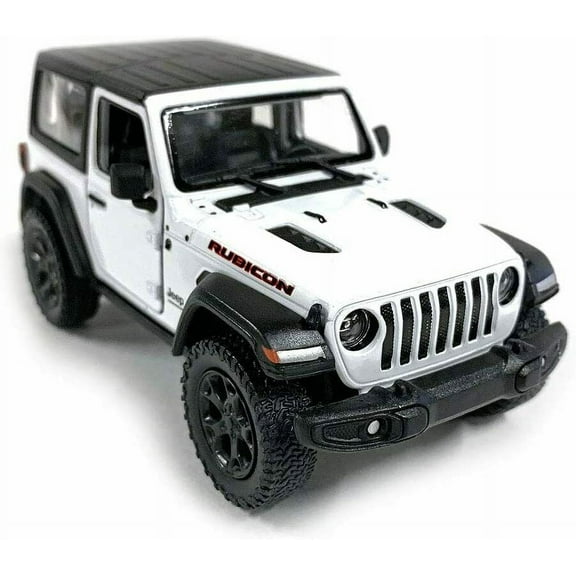 2018 Jeep Wrangler Rubicon white 5 " inch Diecast Car Model with Pull back