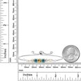 thumbnail image 3 of 925 Sterling Silver and 10K Yellow Gold Yellow Citrine Blue Moissanite and White Lab Grown Diamond Tennis Bracelet for Women (1.75 Cttw, Gemstone November Birthstone, Fully Adjustable up to 9 inch), 3 of 4