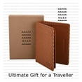thumbnail image 3 of Maison De Noah Men’s Minimalist Flap Bifold Leather Wallet | Leather Inner lining | Slim Design for Front and Back Pocket | High Quality Bifold wallet | Ideal Gift for Men (Tan), 3 of 8