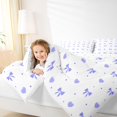 thumbnail image 4 of Manfei Purple Dreamy Bow 7-Piece King Bedding,Kawaii Dreamy Bowtie King Bed in a Bag,Reversible, 4 of 7