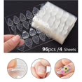thumbnail image 4 of 96 Pcs Double-sided Glue Nail Sticker Transparent Ahesive False Nail Tips For Fingers, 4 of 4