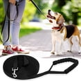 thumbnail image 5 of Laisse de Dressage pour Chien Longe de Chien Sangle Laisse Longue avec Poignée Rembourrée Pour Chiens de Petites à Grandes Taille -15M, Noir, 5 of 5