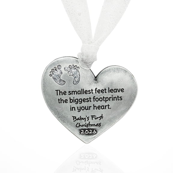 Baby's First Christmas Heart Ornament