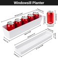 thumbnail image 2 of GREANER Window Boxes Planters, 3PCS 16x3.8 Inch Large Herb Planters with Tray, Indoor Succulent Cactus Flowers Vegetable Plastic Rectangle, 2 of 7