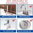 thumbnail image 3 of GHSDFBB Silicone Faucet Splash Guard, 18\u201dx5.9\u201d, Faucet Water Catcher Mat, Longer Silicone Sink Mat for Kitchen, Bathroom, Laundry Room, Sink Gadgets Kitchen Sink Accessories (Coffee), 3 of 7