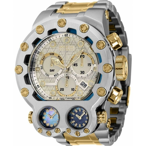 Invicta 35103 Men s Reserve Magnum Tria Chrono Silver Dial Watch