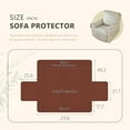 thumbnail image 3 of XUELC Non Slip Recliner Chair Cover- Waterproof Faux Suede Recliner Cover  Recliner Slipcovers with Elastic Straps for Pets and Kids 23.4in Gray White, 3 of 14