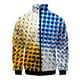 thumbnail image 4 of Chaqueta con estampado 3D de lunares de colores para hombre, abrigo de manga larga con estampado de moda pop, chaquetas de calle de gran tamaño para primavera y otoño, chaquetas con cremallera, 4 of 5