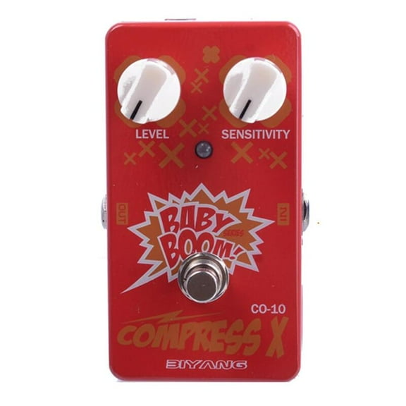 Biyang Baby Boom Series CO-10 Electric Bass Effect Pedal Compress X Compressor Effect Guitar Pedal True Bypass Free Connector