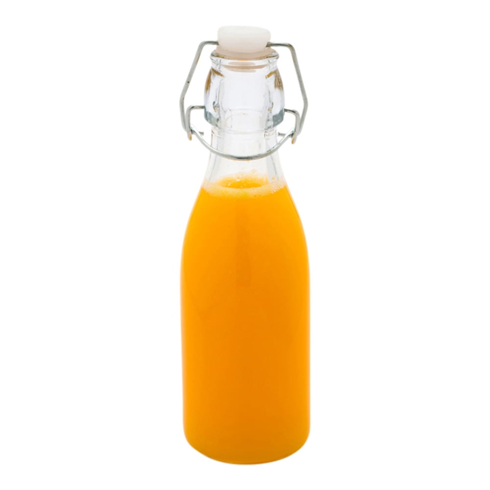 Swing Top Glass Bottle 8.5 oz Grolsch Style Bottles Clear Swing