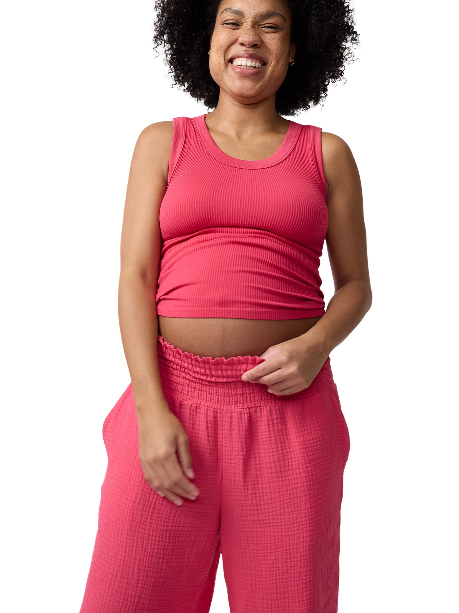 Ingrid & Isabel For Every Belly Women's Maternity Seamless Fitted RibTank, Sizes S-XXL