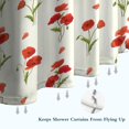 thumbnail image 6 of Pioneer Flower Floral Print Pattern Shower Curtain 72"x72" ,Bathroom Decorative Shower Curtains Set with 12 Hooks,Modern Waterproof Washable Shower Curtain, 6 of 6