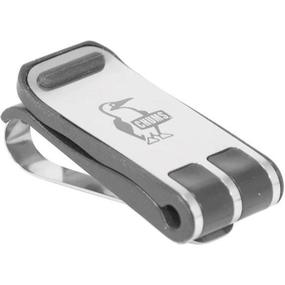 Chums Glasshopper Clip - Metal Sun Visor Glasses Holder for Vehicles - Car, Truck, or SUV Sunglasses Mount Attachment (Silver)