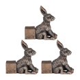thumbnail image 3 of Dog Statue Rack Stepping Foot Pad Flower Pot Holder Resin Breathable Garden Tool Animal Design Family Potty Feet, 3 of 14