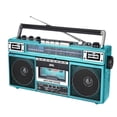 thumbnail image 2 of Radiocasetera QFX Turquesa Bluetooth con Conversión a MP3 y Ecualizador de 3 Bandas Am/Fm, 2 of 9