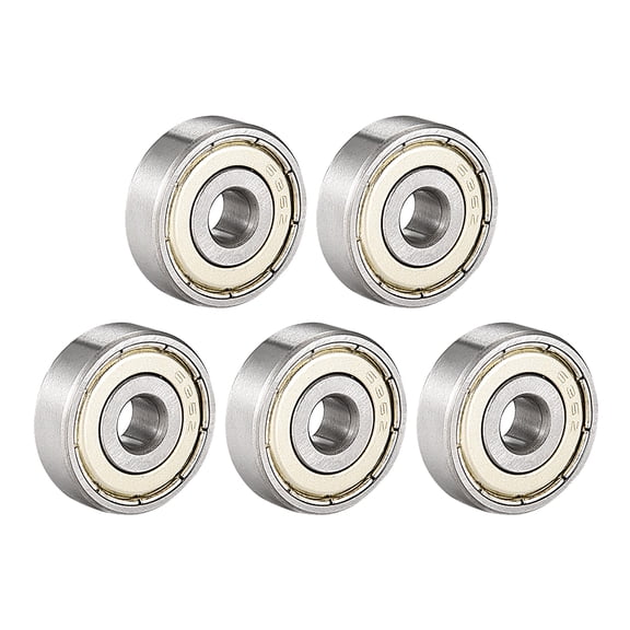 5PCS Deep Groove Ball Bearing 636Z Single Shield, 6x22x7mm Chrome Steel Bearings
