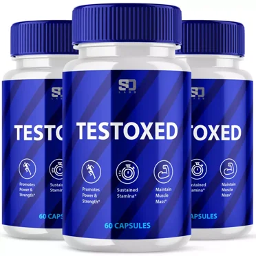 Testoxed Male Vitality Pills - Enhanced Endurance and Muscle Support (3 Pack)