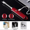 thumbnail image 4 of Electric Arc Lighter Long Rechargeable Flameless Windproof Plasma USB Lighters 360Rotation Flexible Elbow Portable Lighter with LED Battery Display Sa, 4 of 5