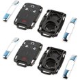 thumbnail image 1 of Chrome Key Fob Keyless Entry Remote Shell Case & Pad fits Chevy Silverado Colorado/GMC Sierra Canyon 2014 2015 2016, 1 of 3