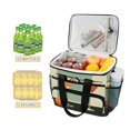 thumbnail image 2 of FORMRS Insulated Cooler Bag 24 Cans Capacity Soft Leakproof Lunch Box with Side Pockets, Red Glasses, 2 of 7