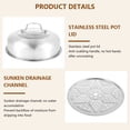 thumbnail image 4 of CNKOO Steam Pot Steamer Stainless Steel Cooker Cookware Kitchen Cooking Tool, 4 of 8