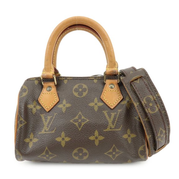 Pre-Owned Louis Vuitton Speedy Mini Hl Monogram Canvas Brown Canvas Handbag