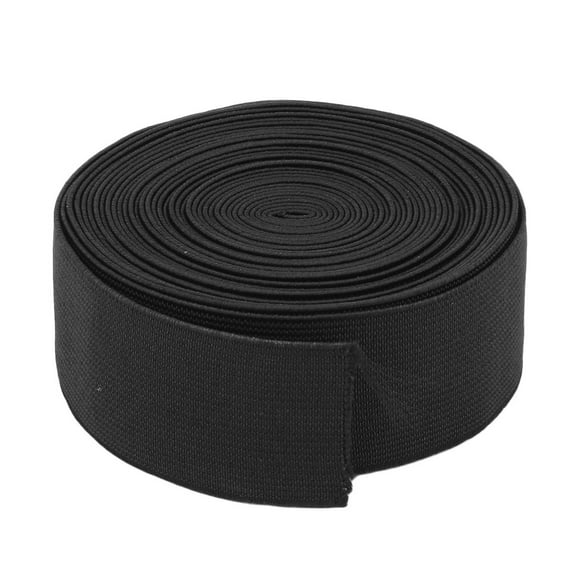 Uxcell Tailoring Polyester Sewing Waistband Handicraft Elastic Band Strap Black 6 Yards