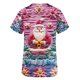 thumbnail image 4 of Puntoco Camiseta de enfermera informal con cuello en V y manga corta con bolsillo estampado para mujer, 4 of 5