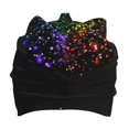 thumbnail image 3 of Xecao Night Rainbow Sparkles Print Beanie Hat Toddler Girls Boys, Baby Hats Winter Warm Knitted Thermal, Kids Winter Caps, 3 of 7