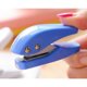 thumbnail image 3 of Single Hole Paper Punch (Blue + White), Portable Hole Puncher, 10 Sheets at a Time, 3 of 5