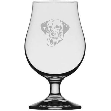 

DALMATION Dog Themed Etched 13.25oz Iona Beer Glass