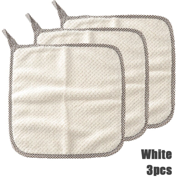 Toalla de cocina antiaceite, paño de limpieza de microfibra de 8 capas, espesar, absorbente, estropajo, toalla de plato diaria, 30cm