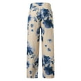 thumbnail image 5 of WEAIXIMIUNG Pantalon Homme Décontracté Mode Homme Décontracté Pantalon en Lin Imprimé avec Poches à Lacets Pantalon Grande Taille, 5 of 5