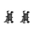 thumbnail image 2 of sweethay Soporte de teléfono para bicicleta antideslizante retráctil ajustable a prueba de golpes soporte de navegación para bicicleta negro para Negro para espejo 2piezas, 2 of 6